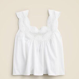 NWT J Crew swingy lace top sz S
